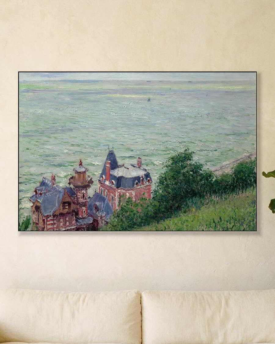 Villa's in Trouville in een aluminium frame aan dezelfde muur