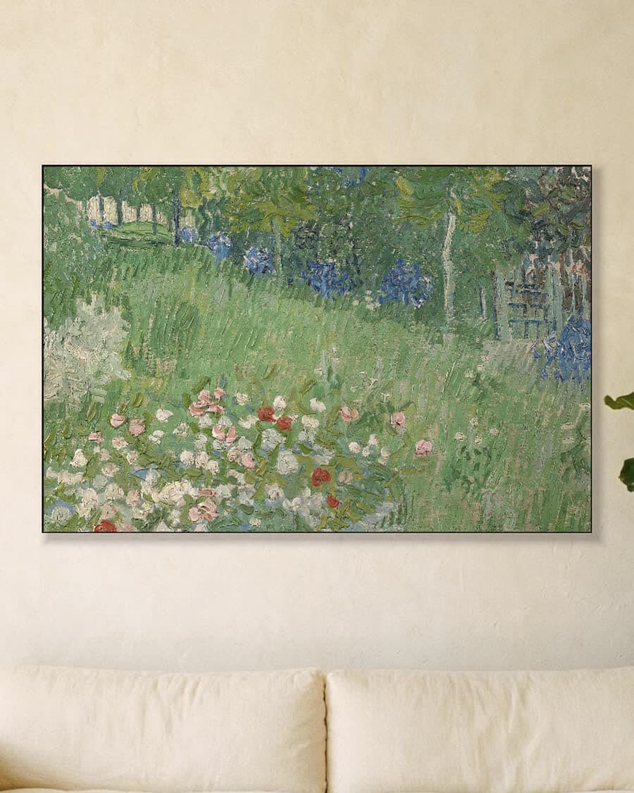 De tuin van Daubigny in een aluminium frame aan dezelfde muur