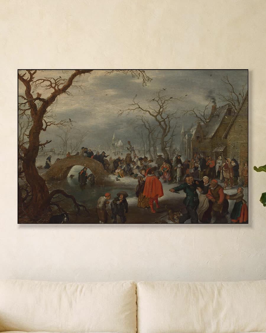 Boerenvastenavond in een aluminium frame aan dezelfde muur