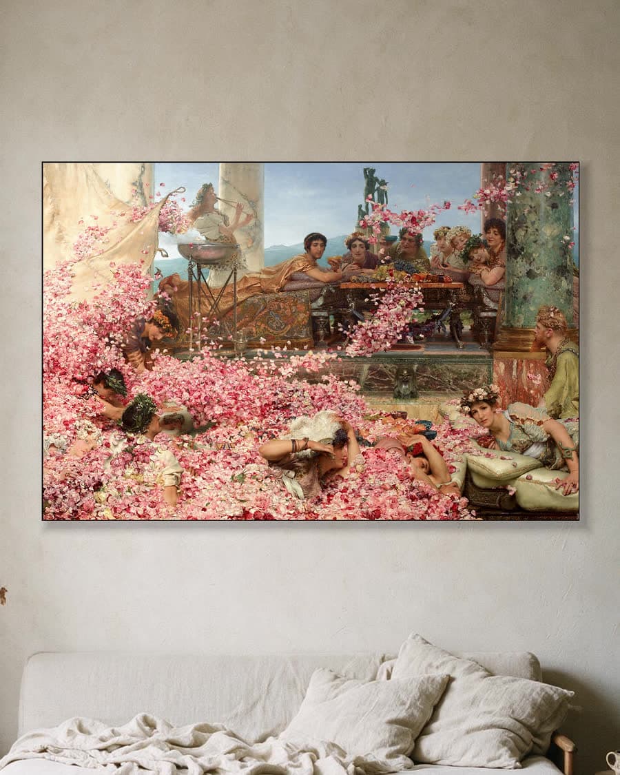 Spring in een aluminium frame aan dezelfde muur