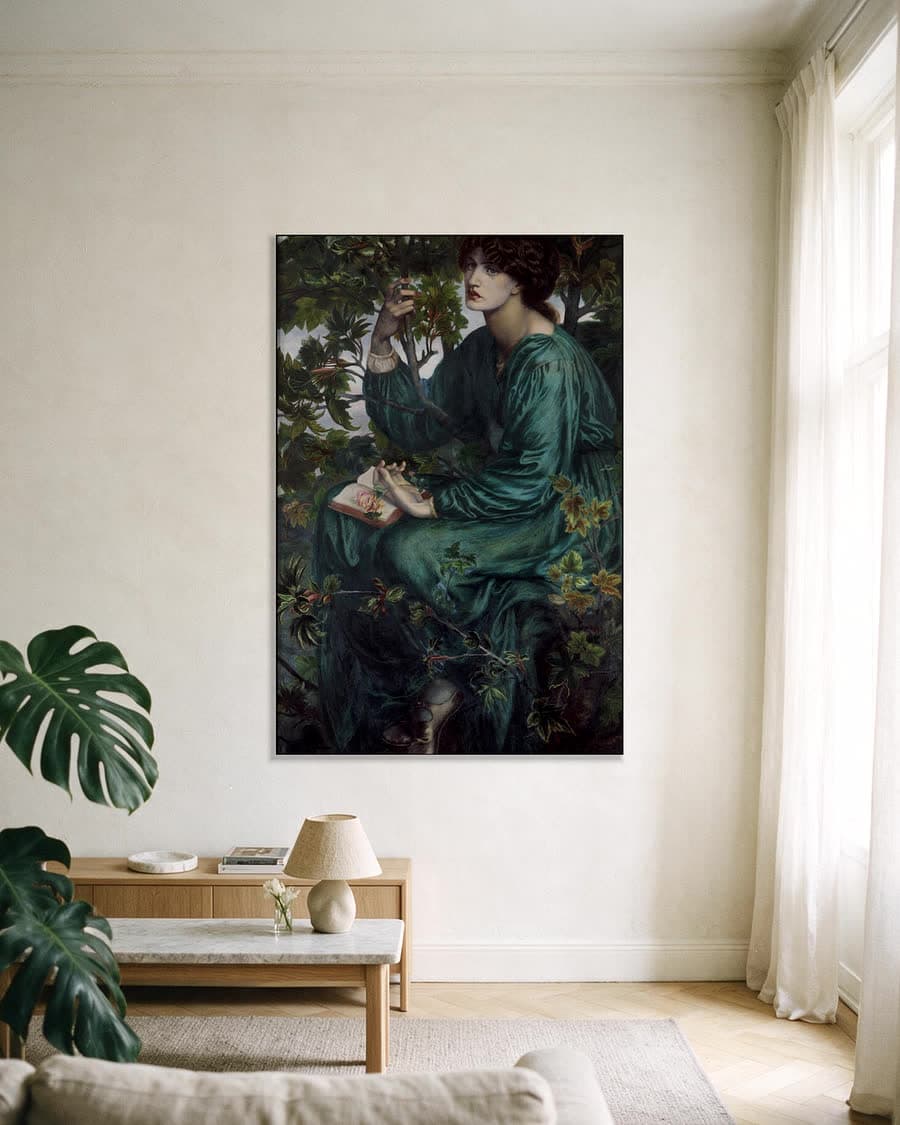 De dagdroom in een aluminium frame aan dezelfde muur