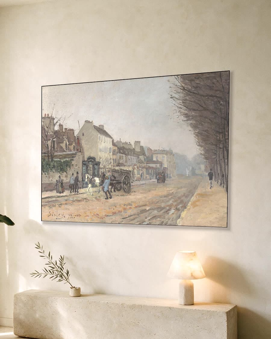 Boulevard Héloïse, Argenteuil in een aluminium frame aan dezelfde muur