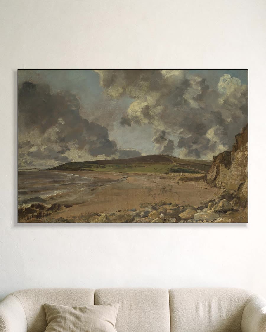 Baai van Weymouth in een aluminium frame aan dezelfde muur