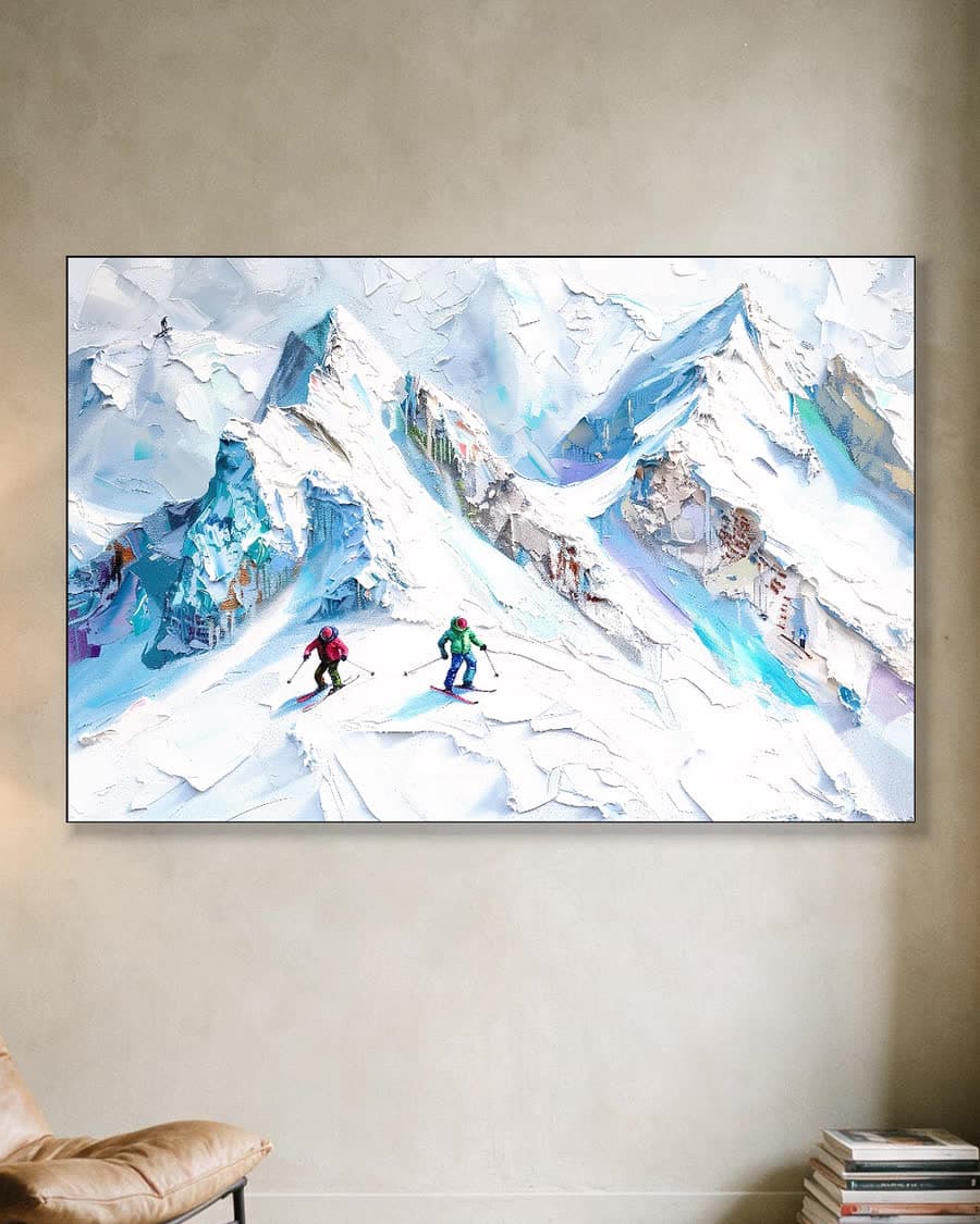 Eerste sporen in een aluminium frame aan dezelfde muur