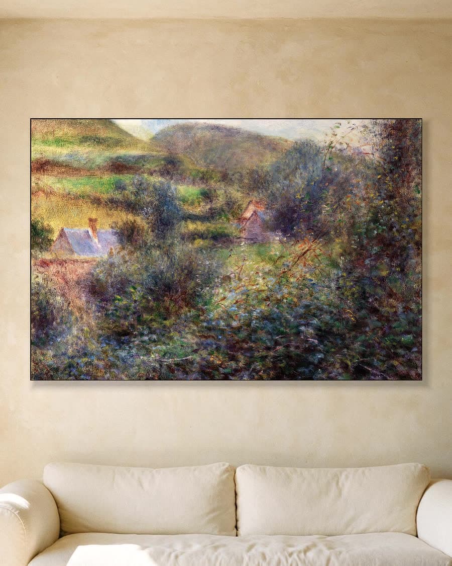 Omgeving van Berneval in een aluminium frame aan dezelfde muur