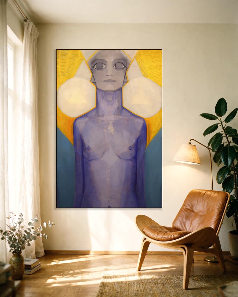 Evolutie in een aluminium frame aan dezelfde muur