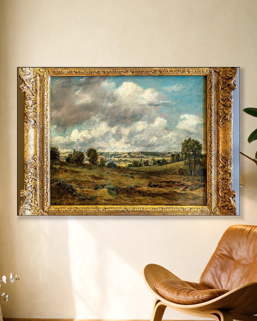 The Cornfield in een aluminium frame aan dezelfde muur