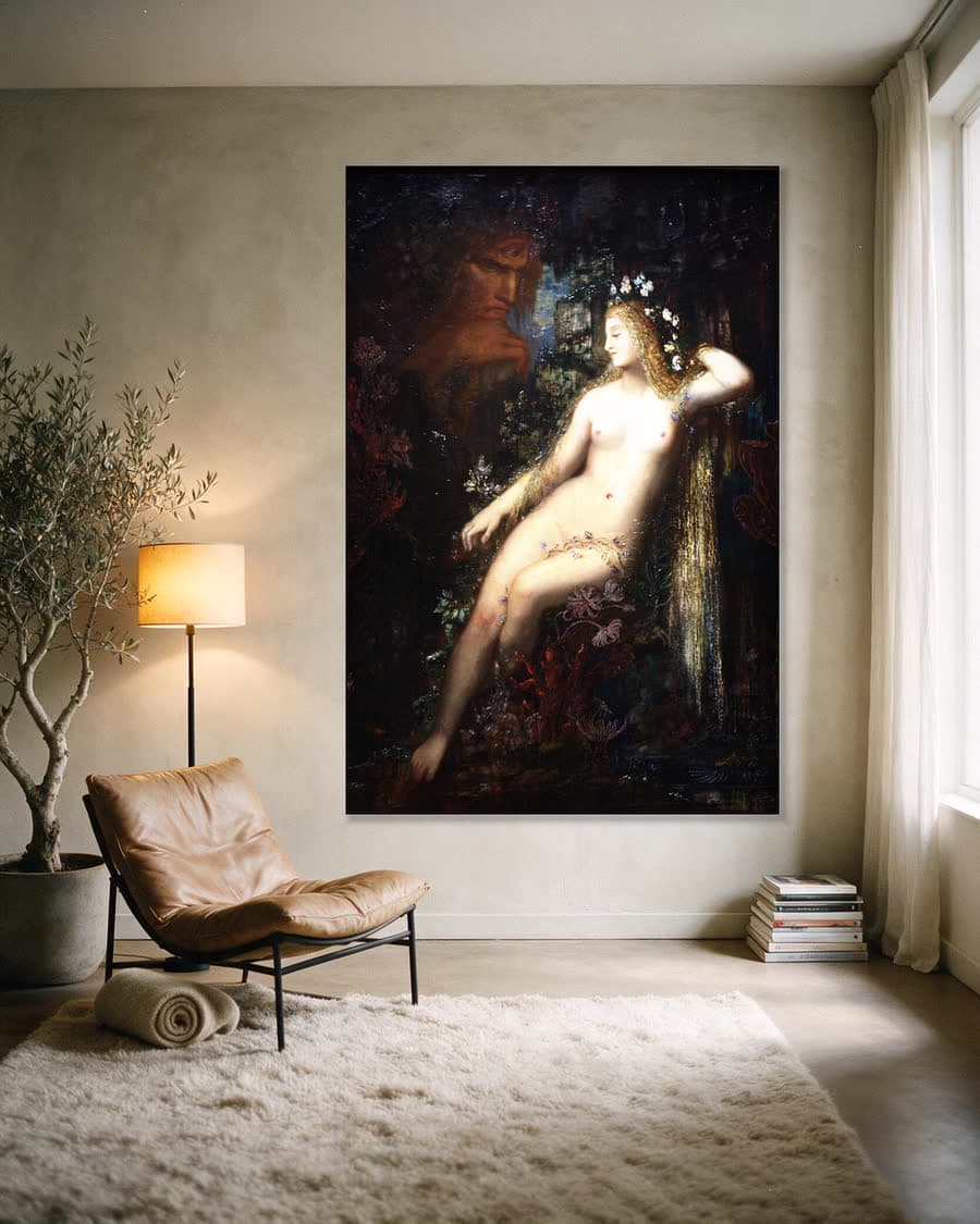 Galatea in een aluminium frame aan dezelfde muur