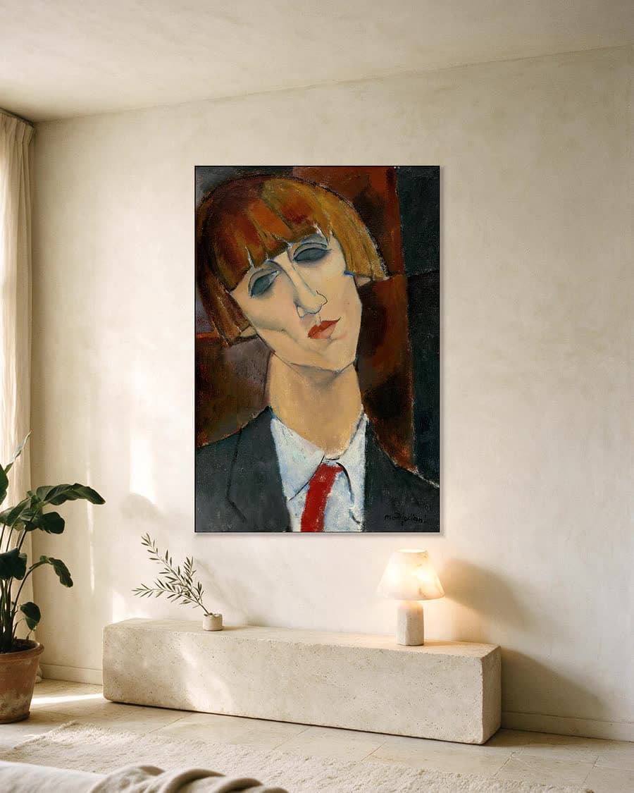 Madame Kisling in een aluminium frame aan dezelfde muur
