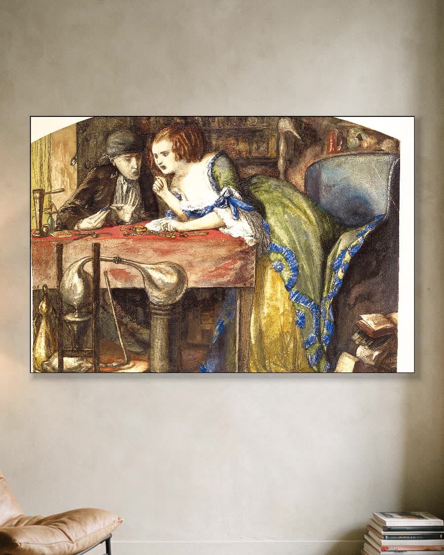 Het laboratorium in een aluminium frame aan dezelfde muur