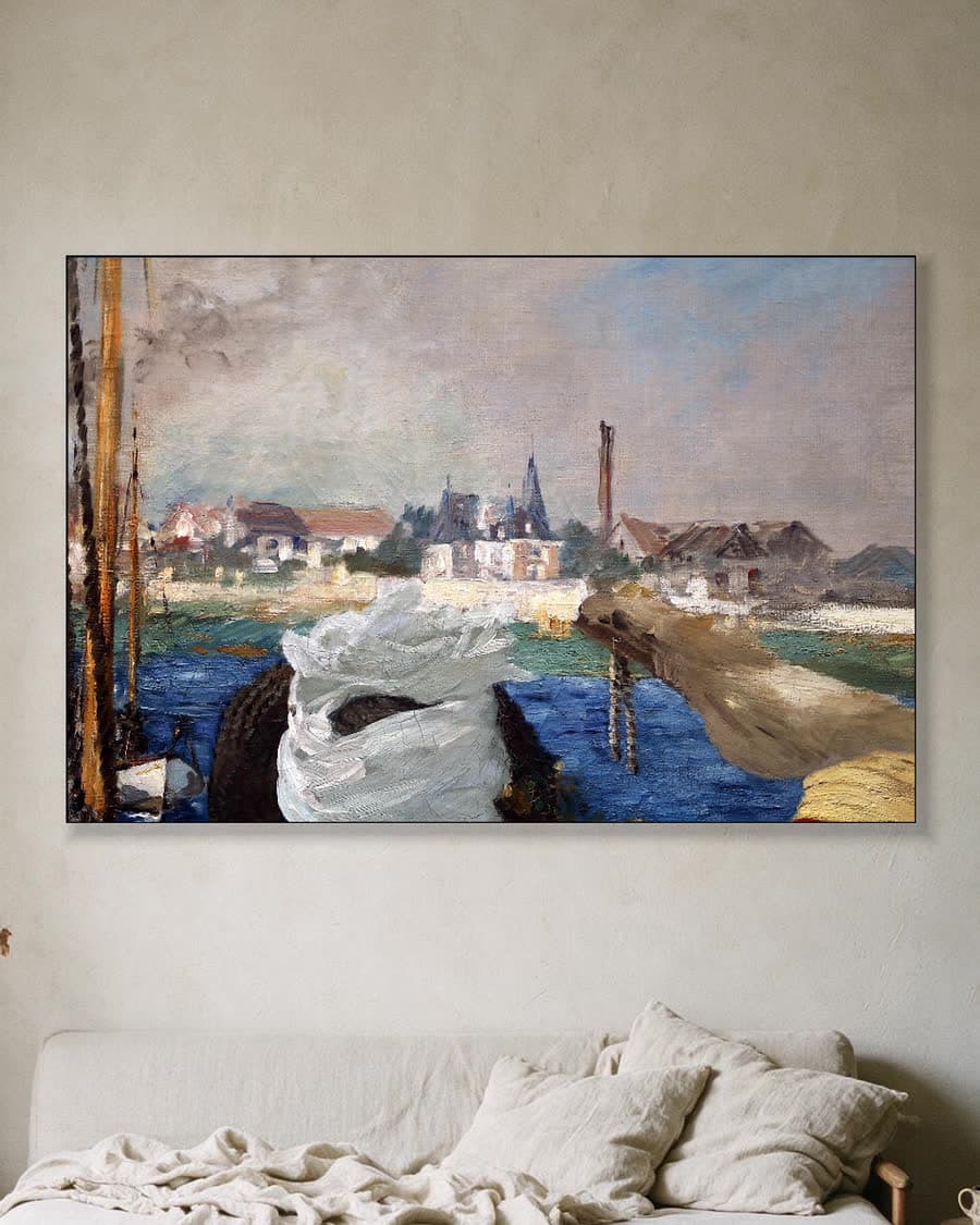 Argenteuil in een aluminium frame aan dezelfde muur