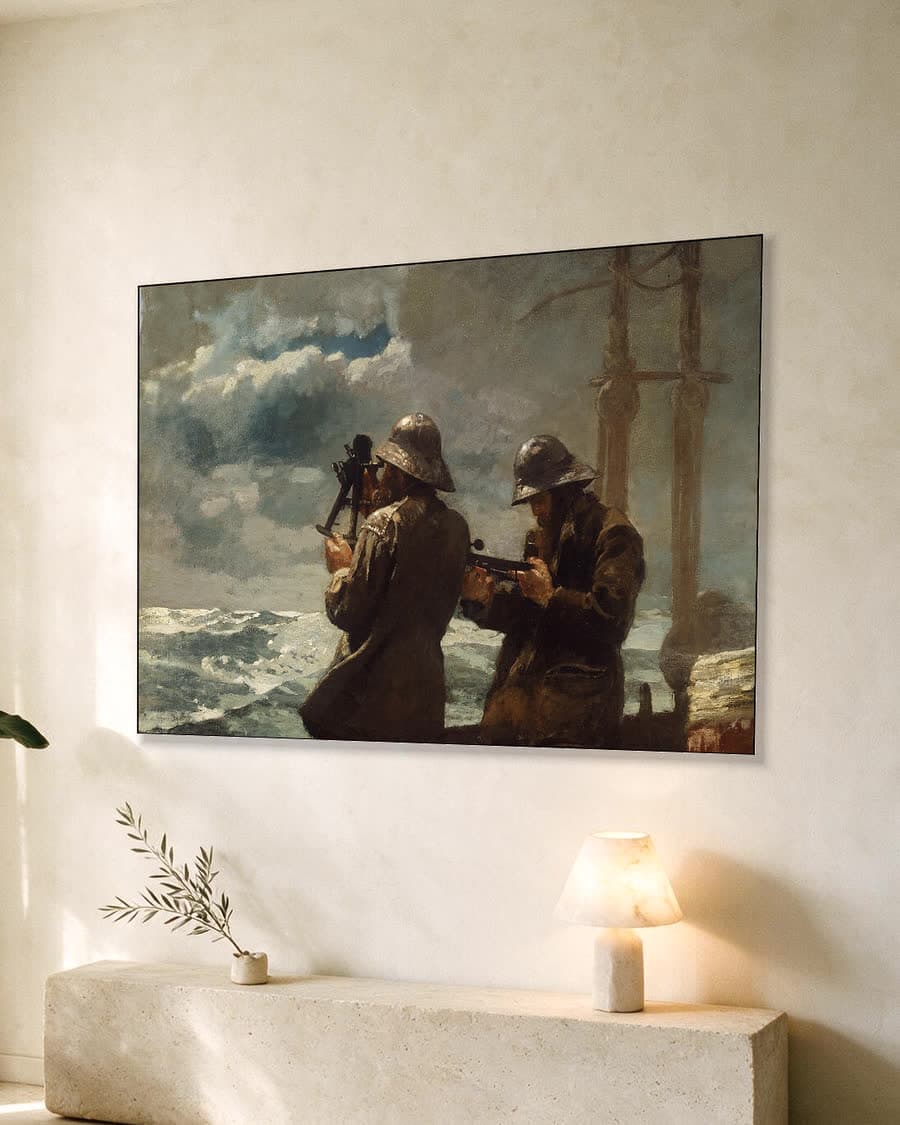Acht Glazen in een aluminium frame aan dezelfde muur