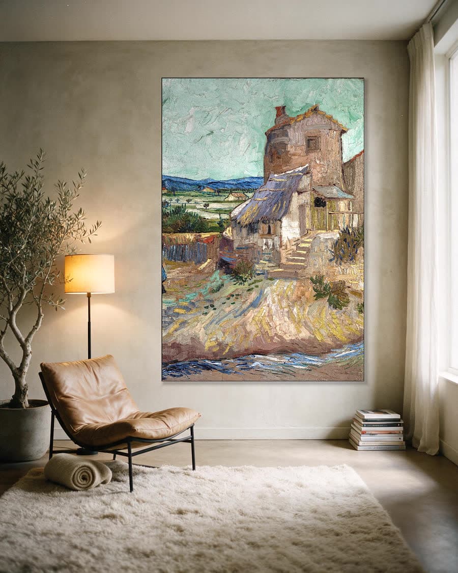 Het huis bij La Crau in een aluminium frame aan dezelfde muur
