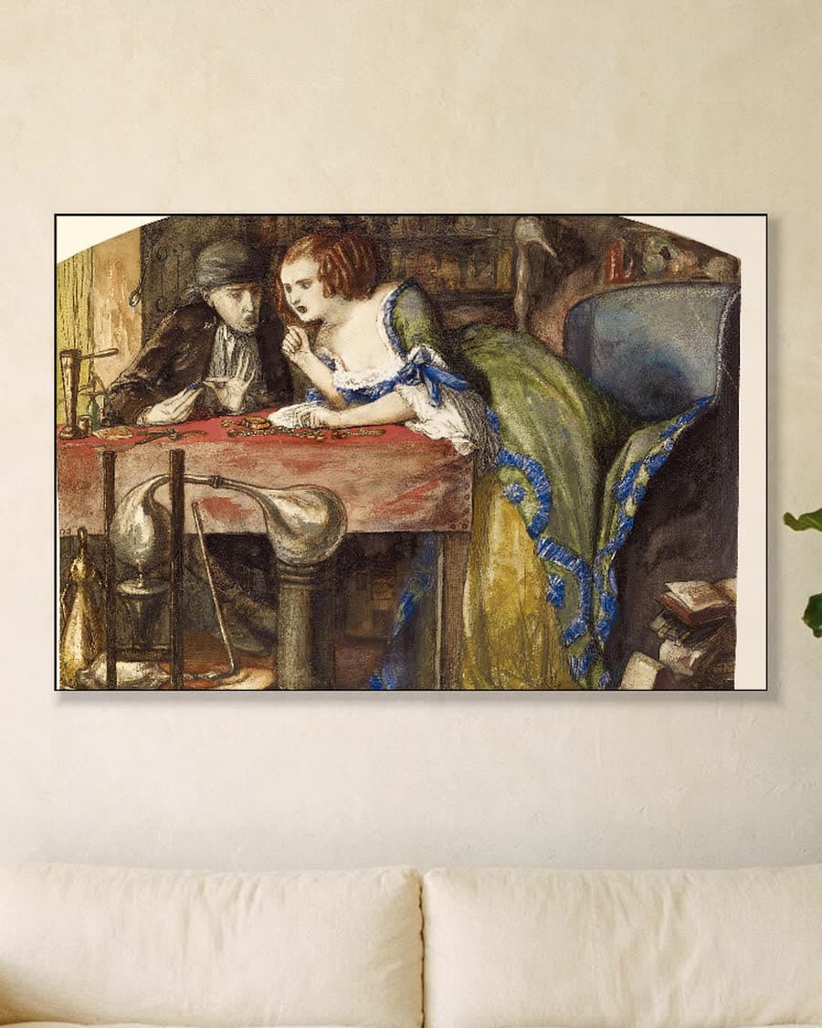 Het laboratorium in een aluminium frame aan dezelfde muur