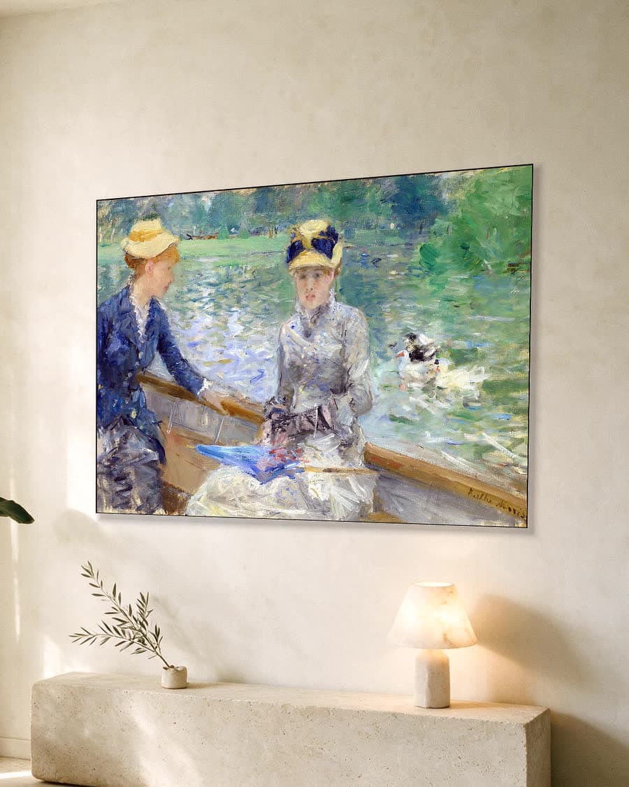Zomerdag in een aluminium frame aan dezelfde muur