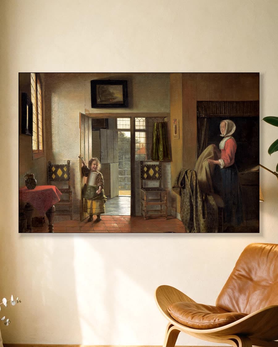De slaapkamer in een aluminium frame aan dezelfde muur