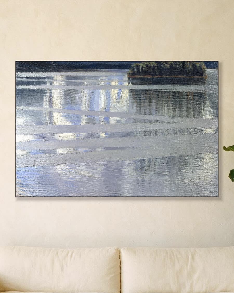 Stille wateren in een aluminium frame aan dezelfde muur