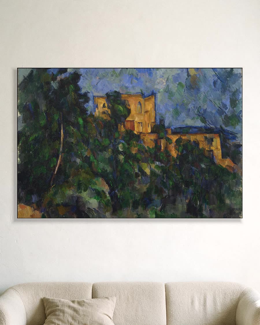 Château Noir in een aluminium frame aan dezelfde muur