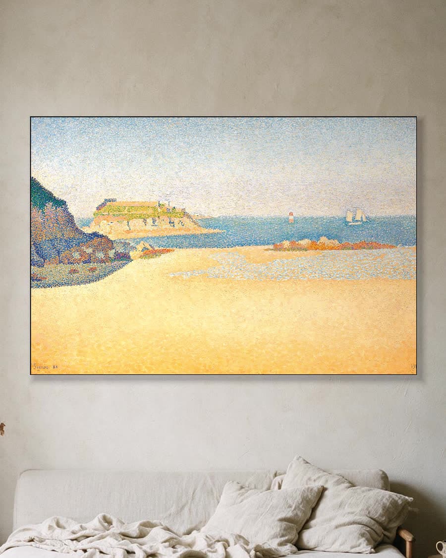 Portrieux, la comtesse in een aluminium frame aan dezelfde muur