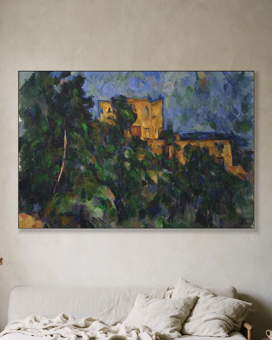 Château Noir in een aluminium frame aan dezelfde muur