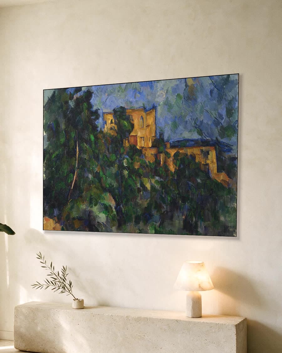 Château Noir in een aluminium frame aan dezelfde muur