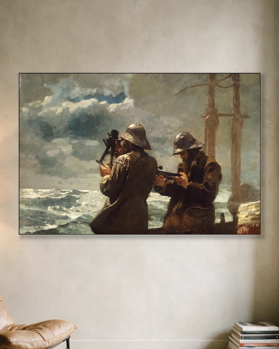 Acht Glazen in een aluminium frame aan dezelfde muur