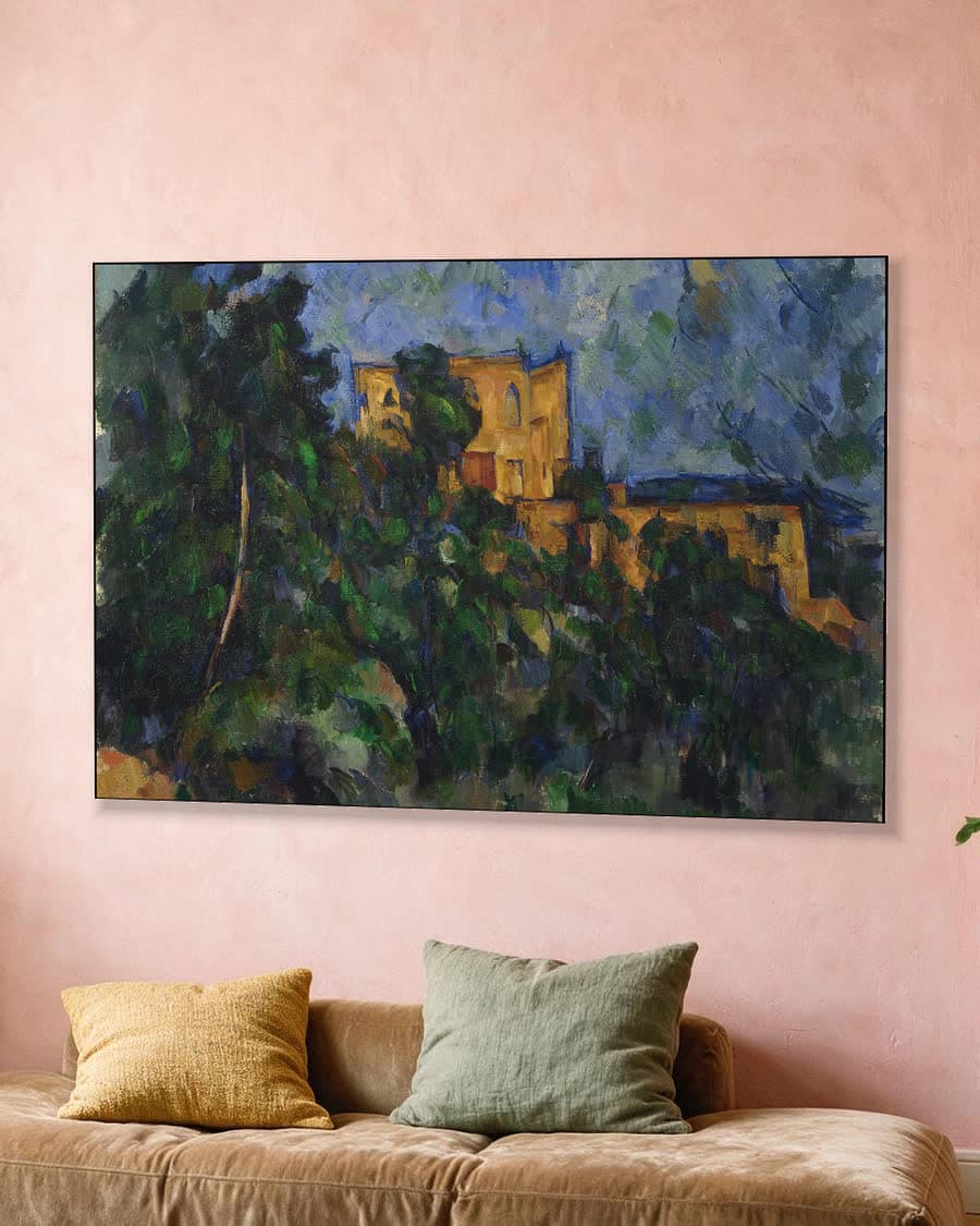 Château Noir in een aluminium frame aan dezelfde muur