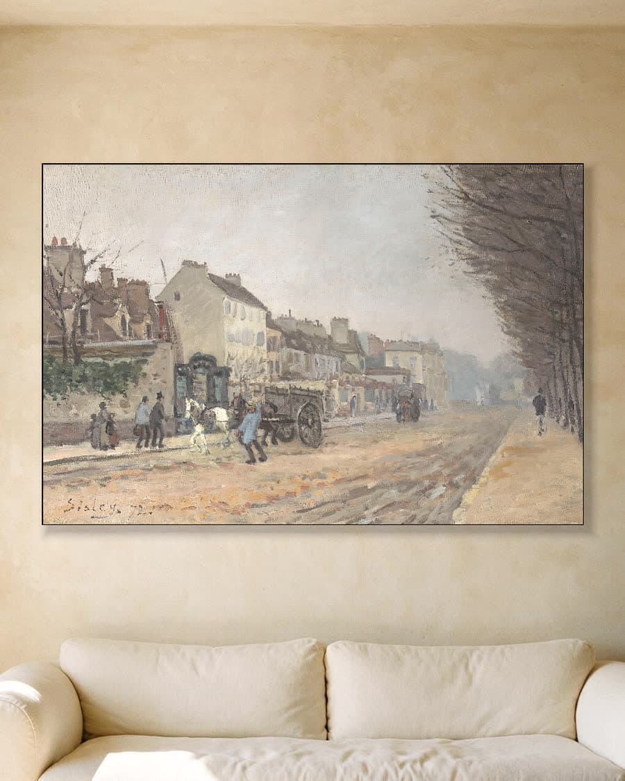 Boulevard Héloïse, Argenteuil in een aluminium frame aan dezelfde muur
