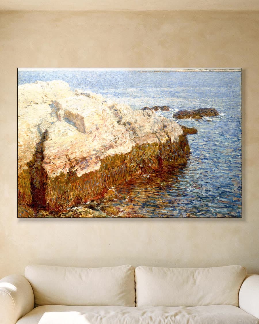 Klifrots, Appledore in een aluminium frame aan dezelfde muur
