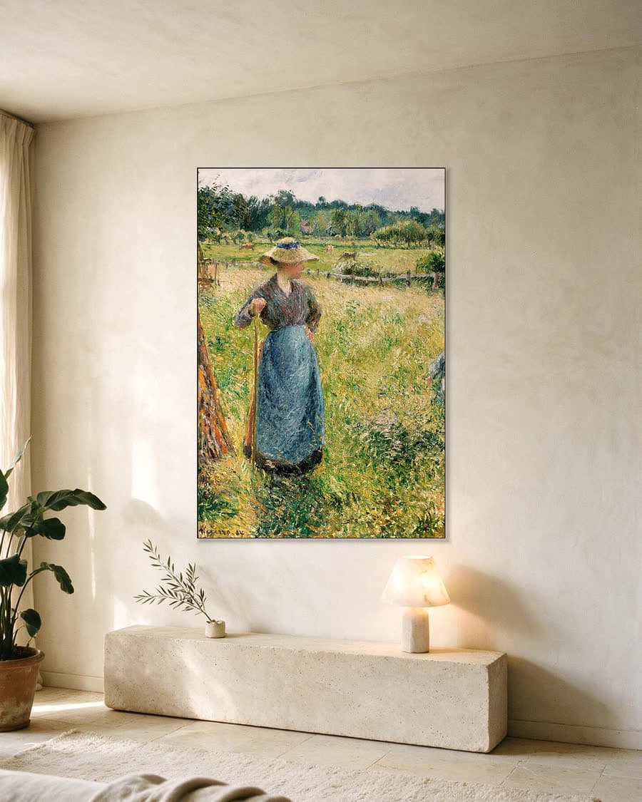 De hooier in een aluminium frame aan dezelfde muur