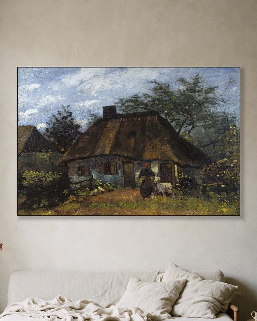 Boerderij in Nuenen in een aluminium frame aan dezelfde muur