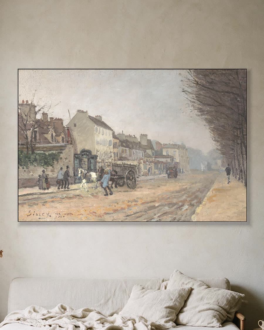 Boulevard Héloïse, Argenteuil in een aluminium frame aan dezelfde muur