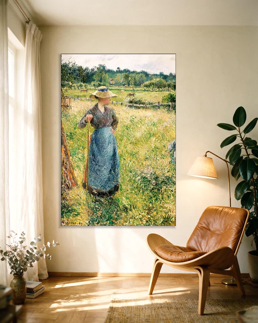 De hooier in een aluminium frame aan dezelfde muur