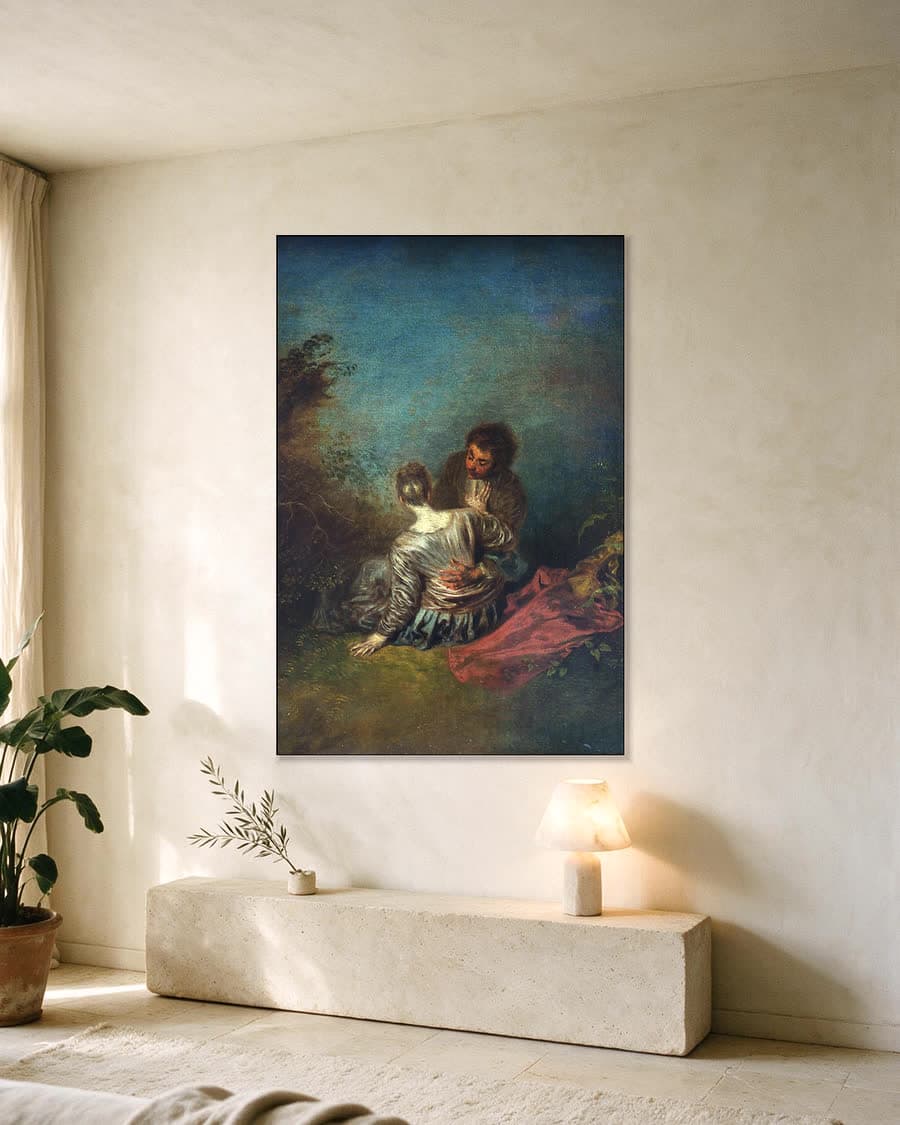 De misstap in een aluminium frame aan dezelfde muur