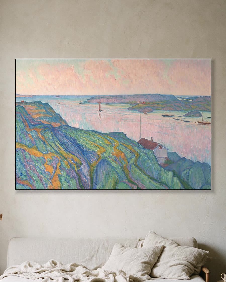 Kyrkesund in een aluminium frame aan dezelfde muur