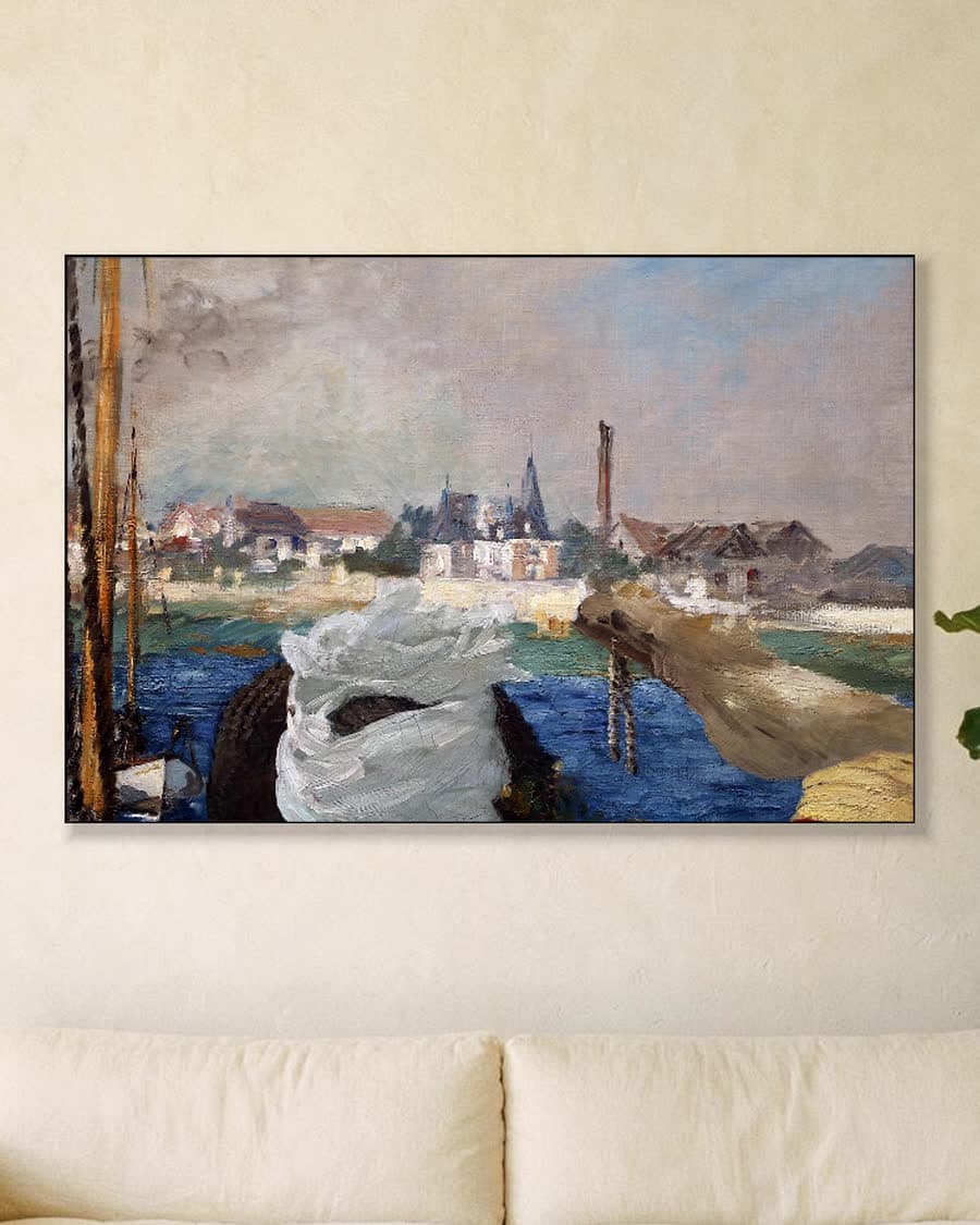 Argenteuil in een aluminium frame aan dezelfde muur