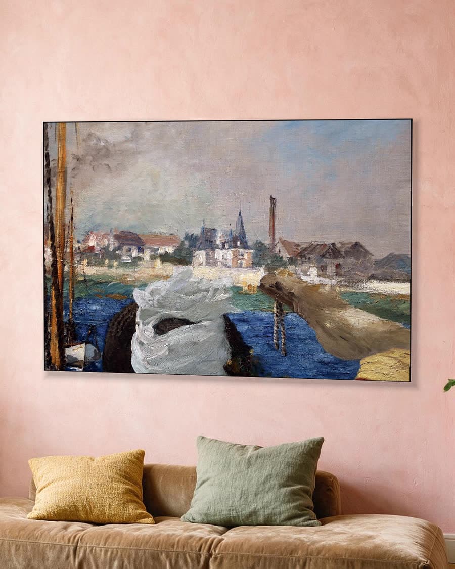 Argenteuil in een aluminium frame aan dezelfde muur
