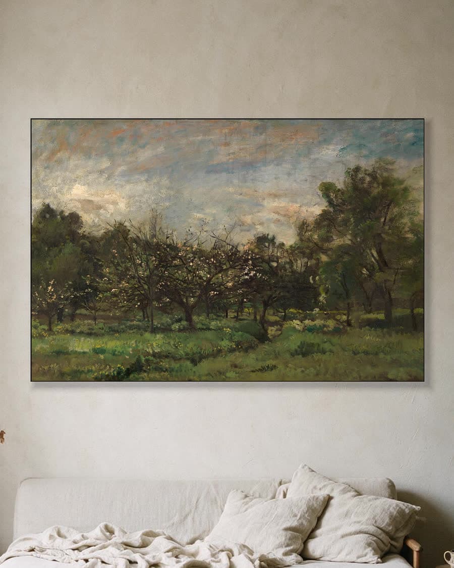 Boomgaard in een aluminium frame aan dezelfde muur