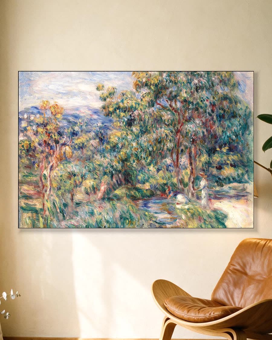 Le Béal in een aluminium frame aan dezelfde muur