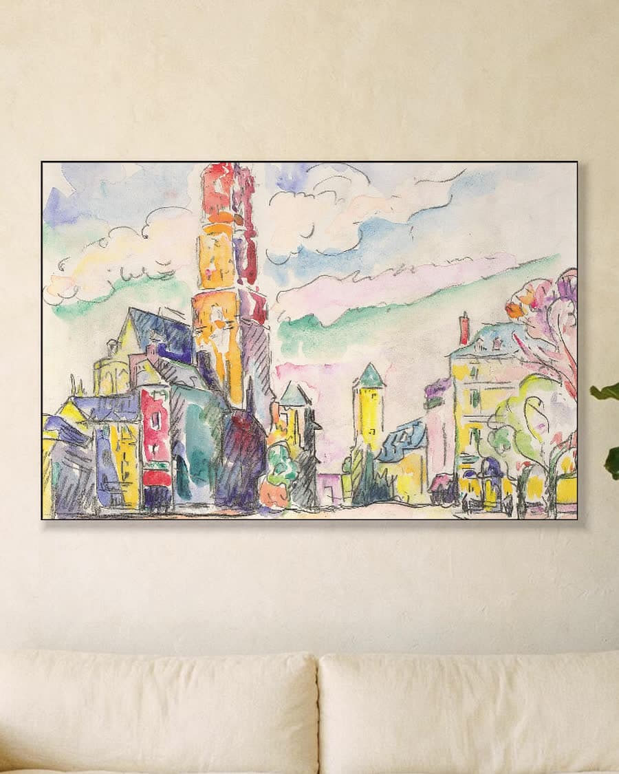 Rodez in een aluminium frame aan dezelfde muur
