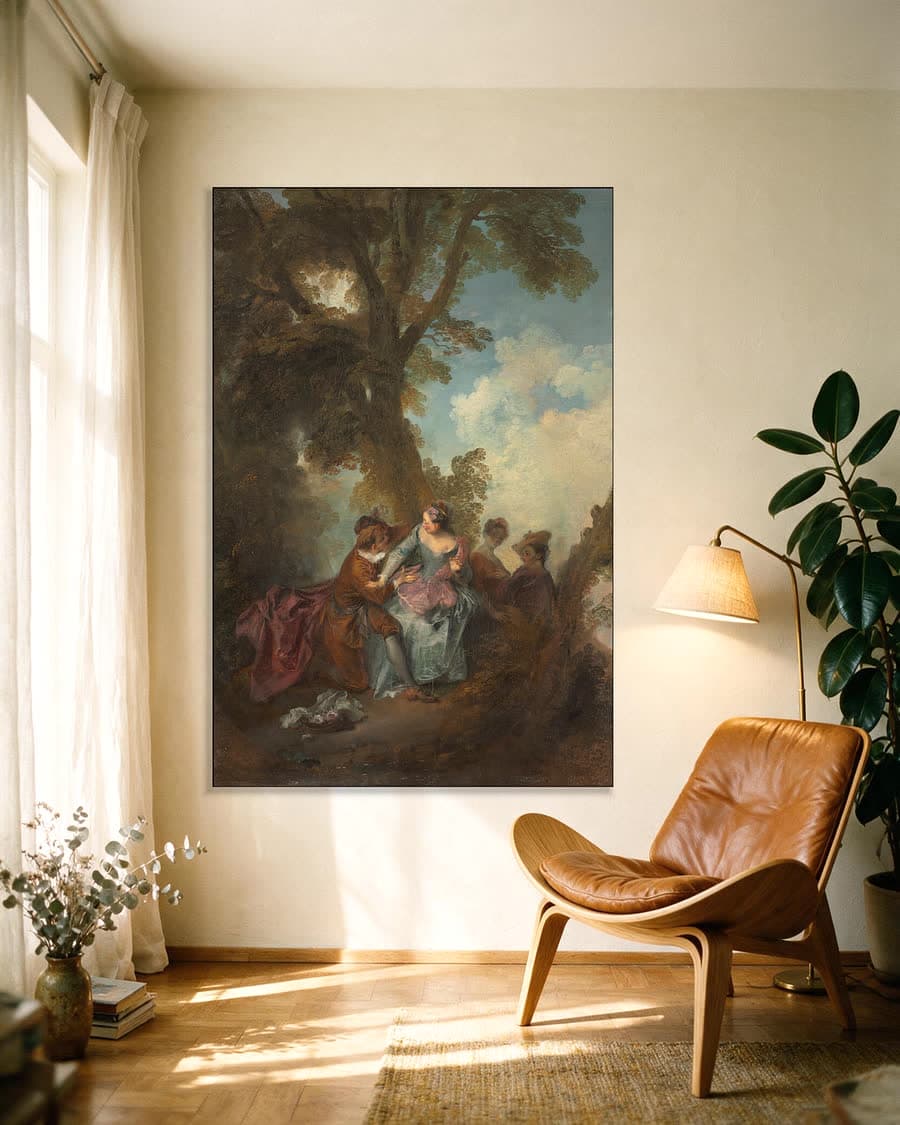 Liefdesverklaring in een aluminium frame aan dezelfde muur
