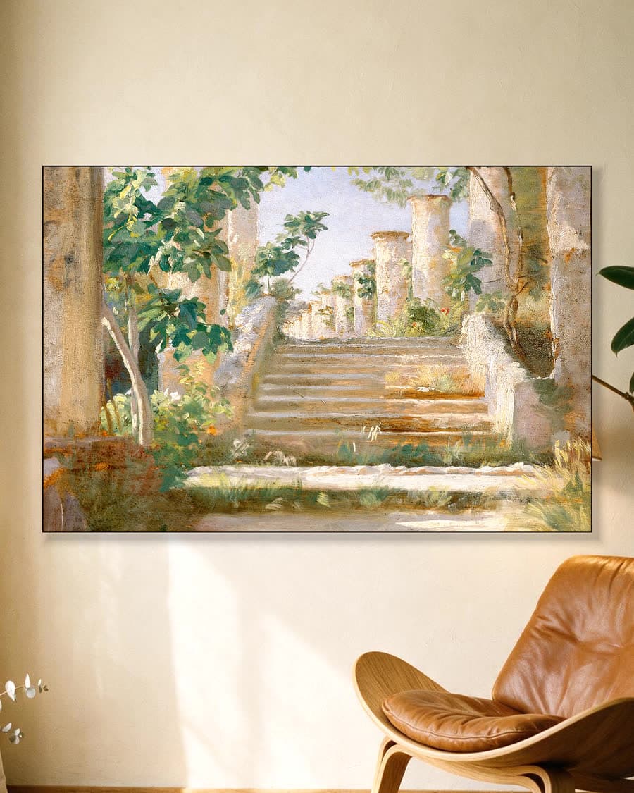Loggia in Ravello in een aluminium frame aan dezelfde muur