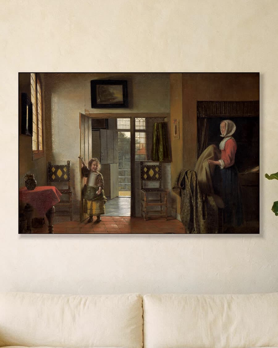 De slaapkamer in een aluminium frame aan dezelfde muur
