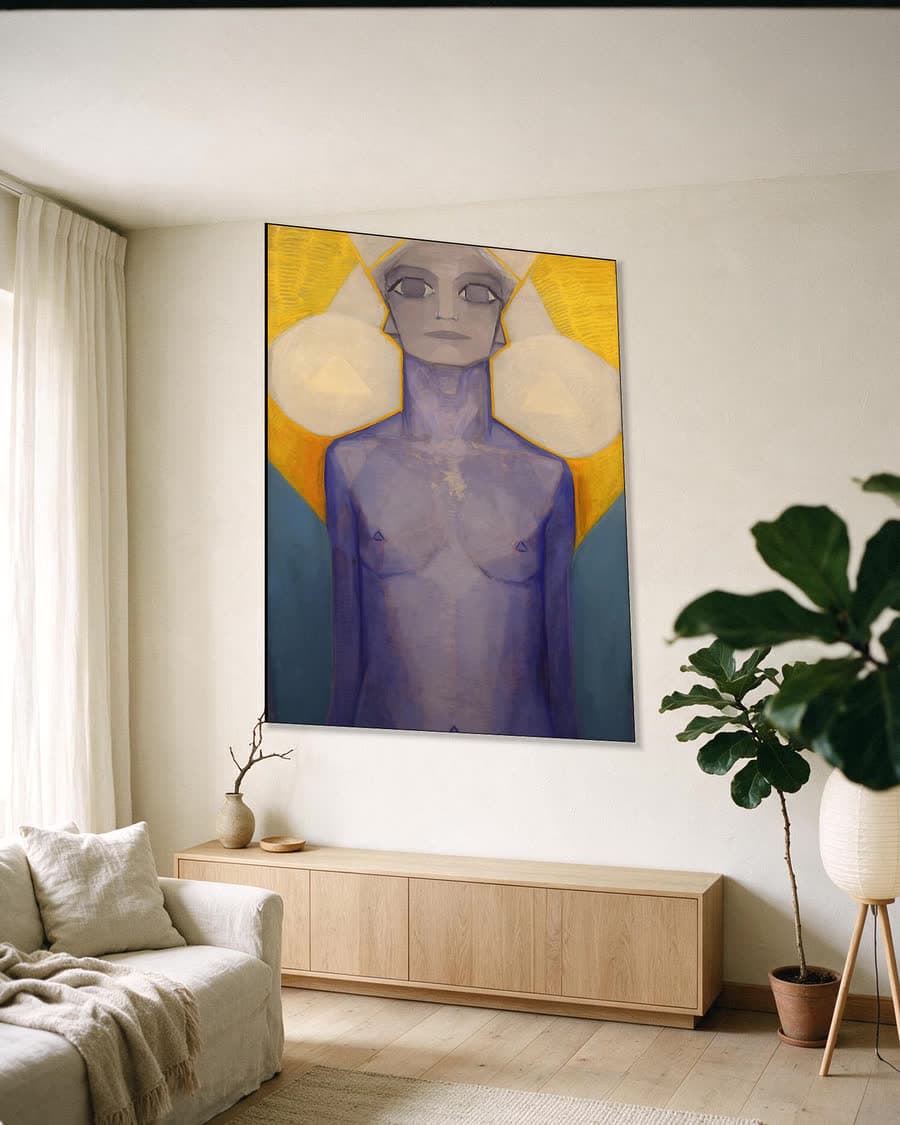 Evolutie in een aluminium frame aan dezelfde muur