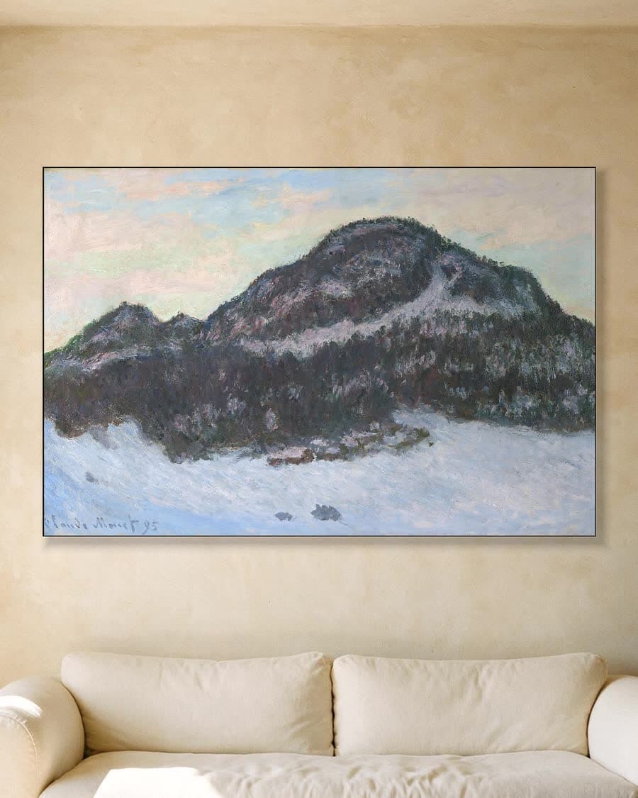 Mount Kolsaas in een aluminium frame aan dezelfde muur