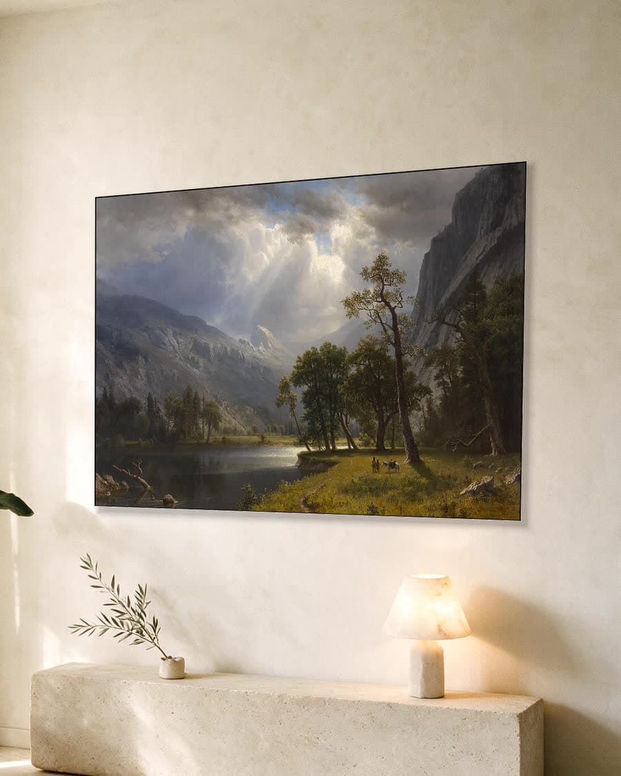 Mount Starr King, Yosemite in een aluminium frame aan dezelfde muur