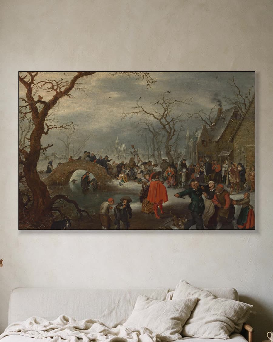 Boerenvastenavond in een aluminium frame aan dezelfde muur