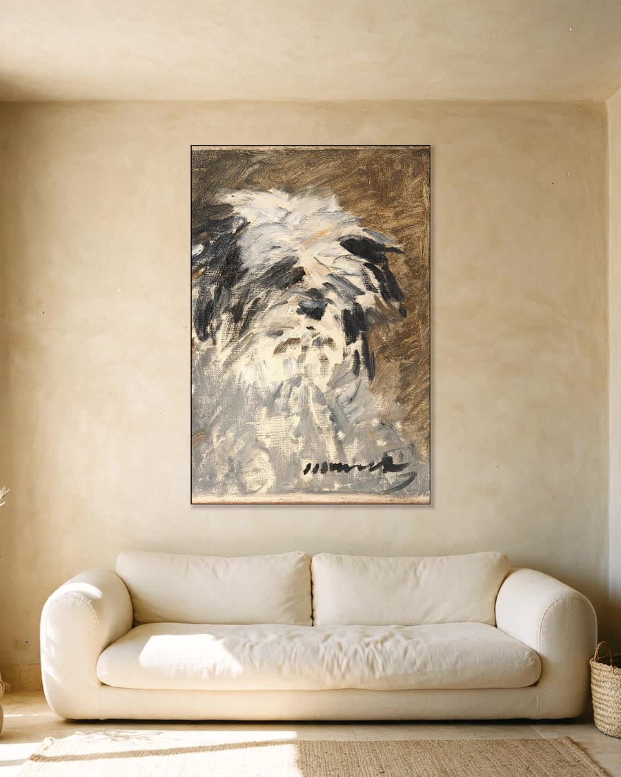 Minnay in een aluminium frame aan dezelfde muur