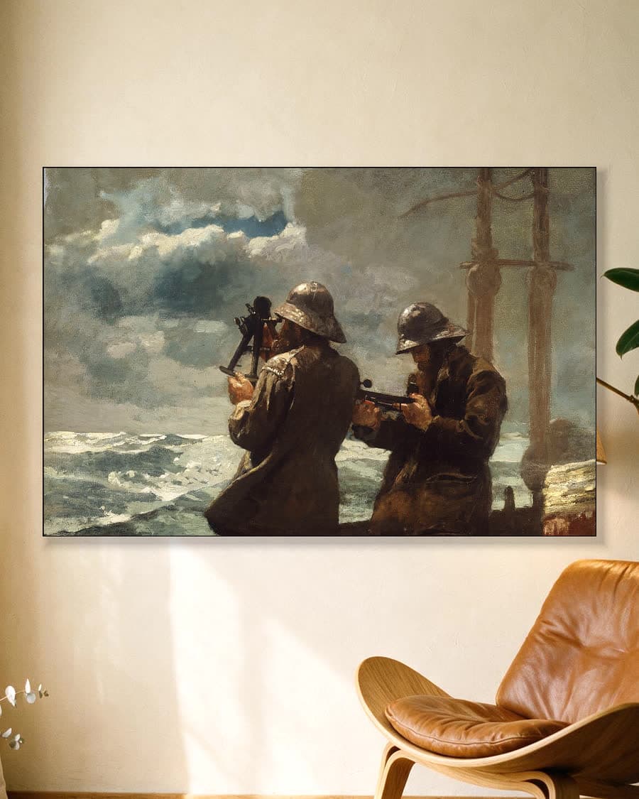 Acht Glazen in een aluminium frame aan dezelfde muur