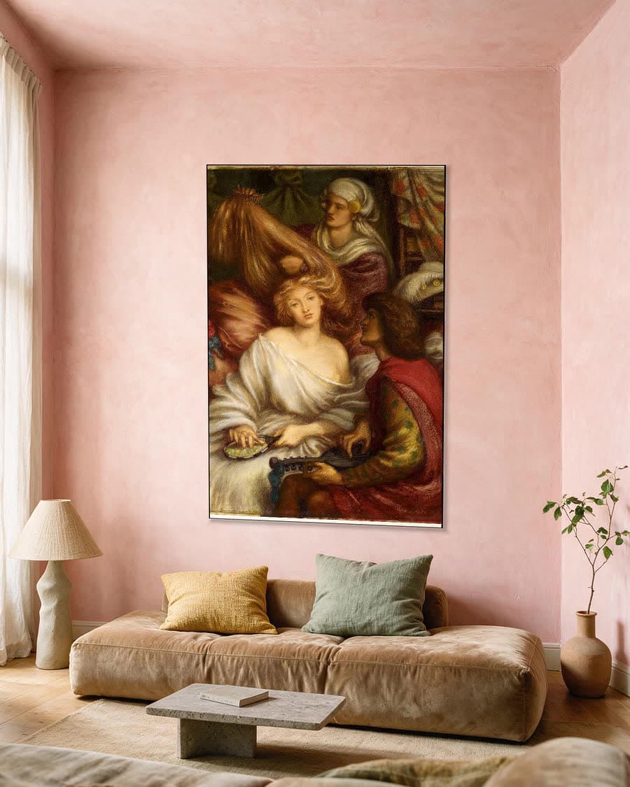 Ochtendmuziek in een aluminium frame aan dezelfde muur